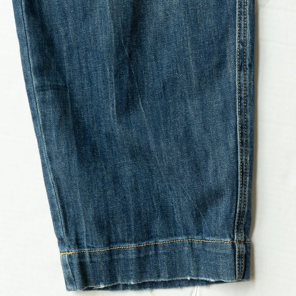 Anthropologie Pilcro Barrel Jeans Pleat Front 40s High Waist Retro 50s Crop - Picture 10 of 11